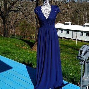 Nwt Maniju Size M Royal Blue Evening/Prom Dress